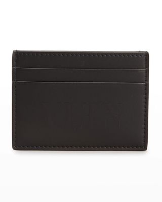 Men's VLTN Leather Card Holder