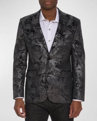 Men's Wanderlust Velvet Single-Breasted Sport Coat