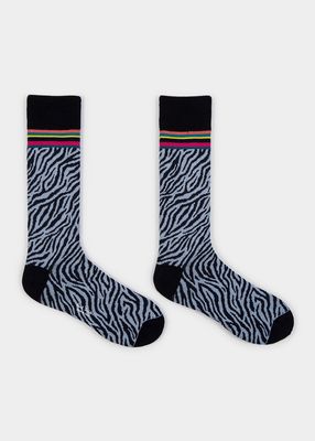 Men's Warner Zebra Socks