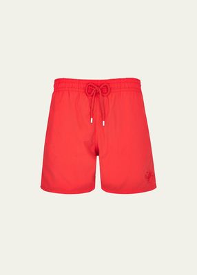 Men's Water Changing Crab-Print Swim Shorts