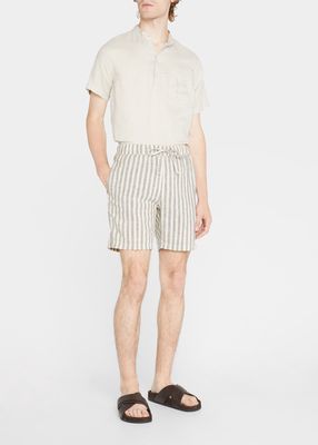 Men's Water-Resistant Linen Shorts