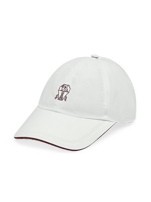 Men's Water Resistant Microfiber Baseball Cap - White - Size Small