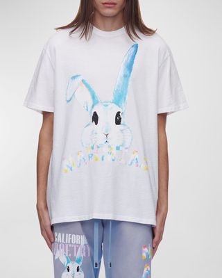 Men's Watercolor Bunny T-Shirt