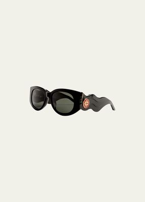 Men's Wave Oval Sunglasses