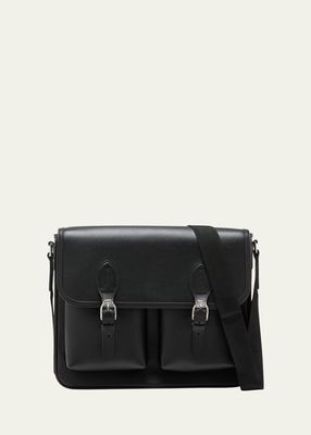 Men's Welington Leather Messenger Bag