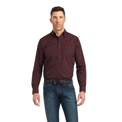 Men's Wesson Fitted Shirt in Rio Red