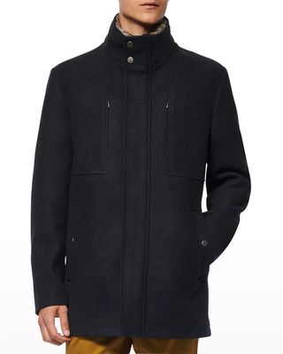 Men's Westerhall Coat w/ Fur Trim
