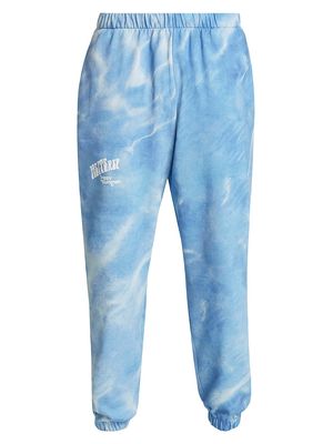 Men's Wetsuit Print Cotton Sweatpants - Blue - Size XS - Blue - Size XS