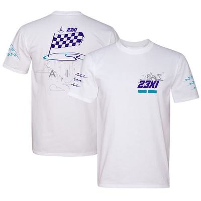 Men's White 23XI Racing Jordan Wings T-Shirt