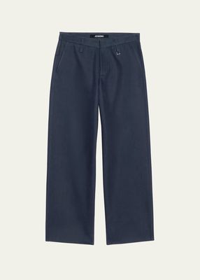Men's Wide Cotton-Nylon Pants