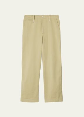 Men's Wide-Leg Chino Pants