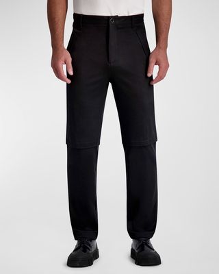 Men's Wide-Leg Pants with Oversized Pockets