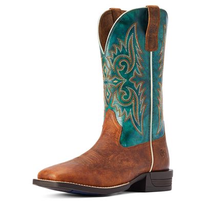 Men's Wild Thang Western Boots in Fiery Brown Crunch, Size: 7 D / Medium by Ariat
