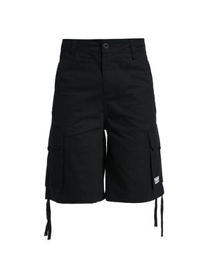 Men's Willy X Pro Club Cargo Shorts - Solid Black - Size Small - Solid Black - Size Small