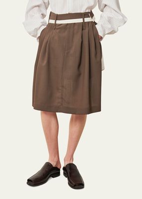 Men's Wool Apron Skirt