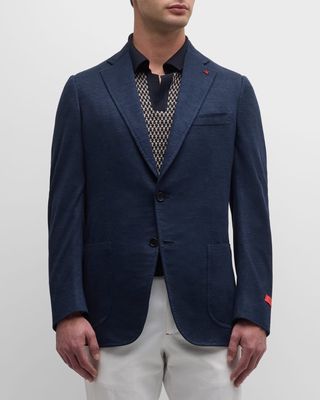 Men's Wool-Blend Jersey Blazer