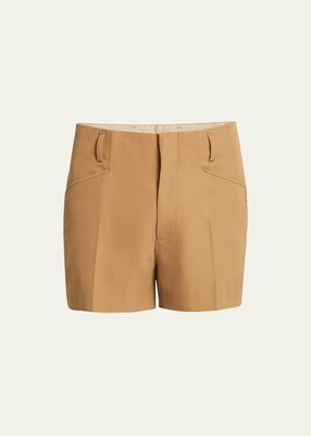 Men's Wool-Blend Suiting Shorts