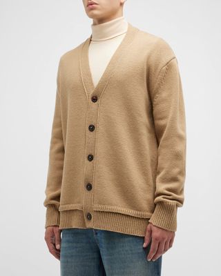 Men's Wool Cardigan Sweater