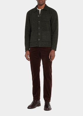 Men's Wool-Cashmere Button-Front Jacket