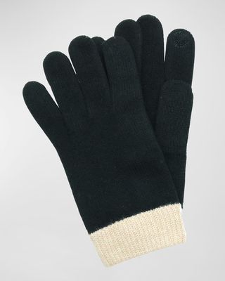 Men's Wool-Cashmere Knit Gloves
