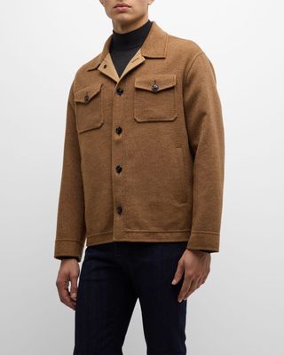 Men's Wool-Cashmere Overshirt