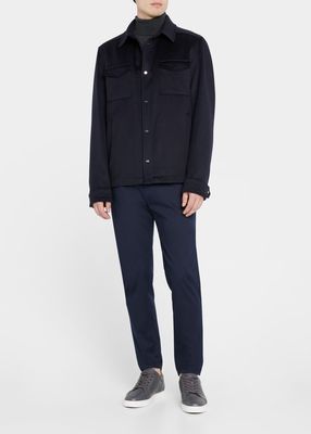 Men's Wool-Cashmere Shirt Jacket