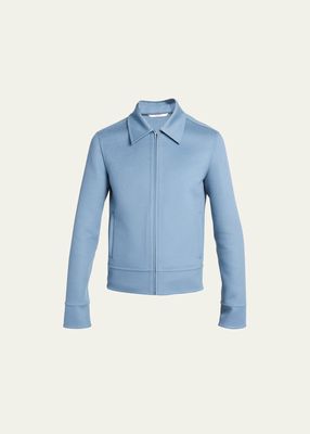 Men's Wool-Cashmere Zip Jacket