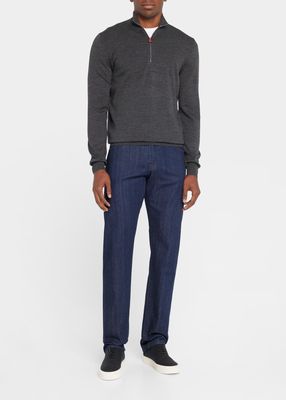 Men's Wool Half-Zip Sweater