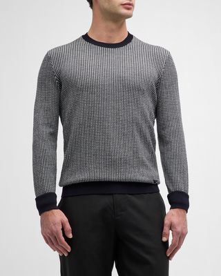Men's Wool-Knit Crewneck Sweater