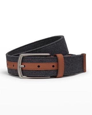 Men's Wool/Leather Belt