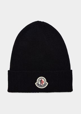 Men's Wool Logo Beanie Hat