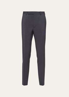 Men's Wool-Mohair Trousers