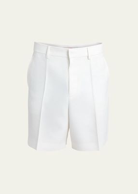 Men's Wool-Silk Bermuda Shorts