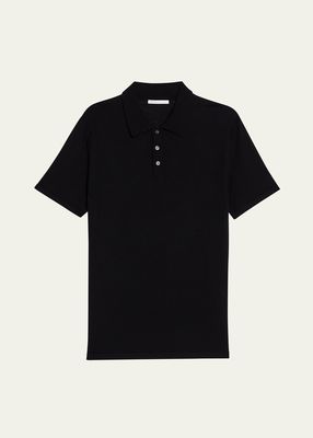 Men's Wool-Silk Polo Shirt