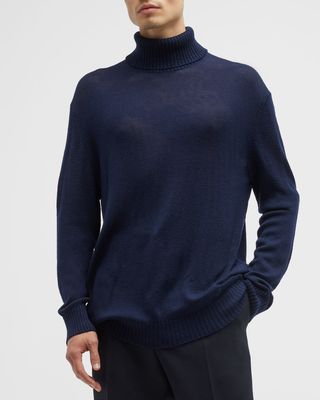 Men's Wool Turtleneck Sweater