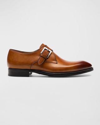 Men's Wooten Leaather Monk Strap Loafers