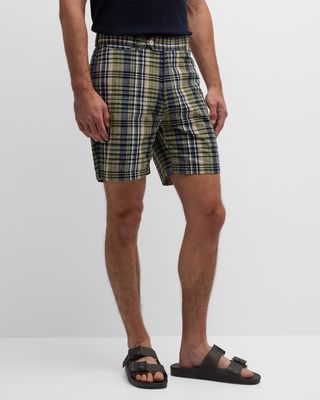 Men's Woven Check Shorts