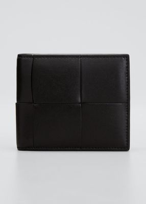 Men's Woven Leather Wallet