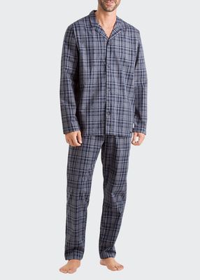 Men's Yanis Elegant Check Pajama Set