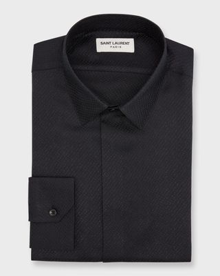 Men's Yves Jacquard Scales Dress Shirt