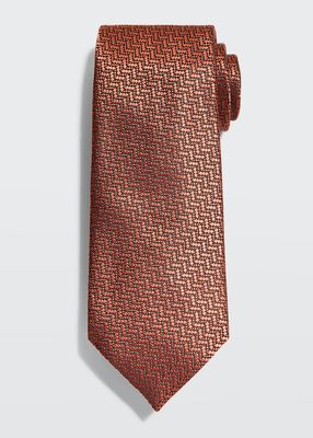 Men's Zigzag Silk Tie