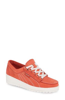 Mephisto Lady Low Top Sneaker in Coral Nubuck