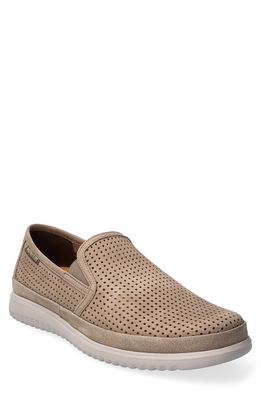 Mephisto Tiago Perforated Loafer in Sand Nubuck