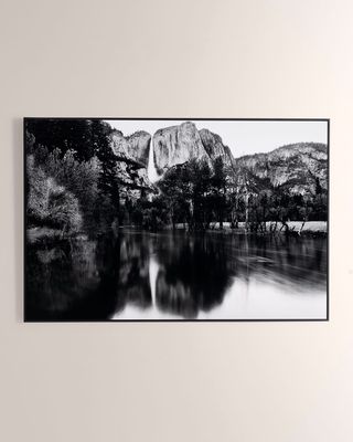"Merced River & Yosemite Falls" Photography Print on Wood by Getty Images