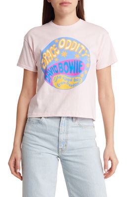 Merch Traffic David Bowie Space Oddity Baby Tee in Pink