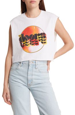 Merch Traffic The Doors Crop Graphic Tank in White