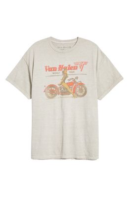 Merch Traffic Van Halen Boyfriend Graphic T-Shirt in Cream