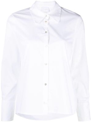 Merci button-up long-sleeve shirt - White