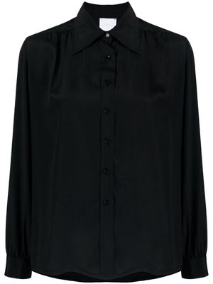 Merci classic-collar long-sleeve shirt - Black
