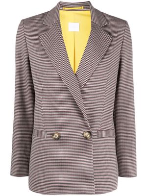 Merci houndstooth-pattern double-breasted blazer - Red